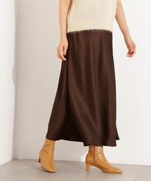 N.（N. Natural Beauty Basic） | 【PS/低身長サイズ】サテンナロースカート(スカート)