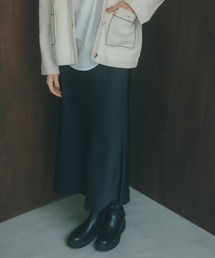 N.（N. Natural Beauty Basic） | 【PS/低身長サイズ】サテンナロースカート(スカート)