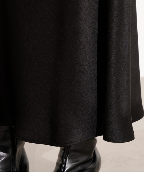 N.（N. Natural Beauty Basic）（エヌエヌナチュラルビューティーベーシック）の「【PS/低身長サイズ】サテンナロースカート（スカート・レディース・イエロー/ブラック/ブラウン/ホワイト系その他/ブラウン系その他・MEDIUM/PS/P/S）」の17枚目の写真