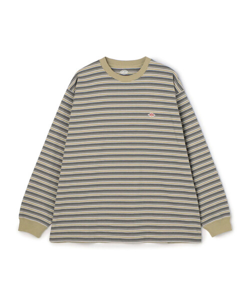 DANTON(ダントン)の「MEN'S LONG SLEEVE T-SHIRT STRIPE(Tシャツ/カットソー・メンズ・ブルー系その他5/グレー系その他/ブラウン系その他/ブラック系その他/ホワイト系その他/ベージュ系その他/グリーン系その他/グレー系その他2・S/M/XXL/XL/L)」の6枚目の写真