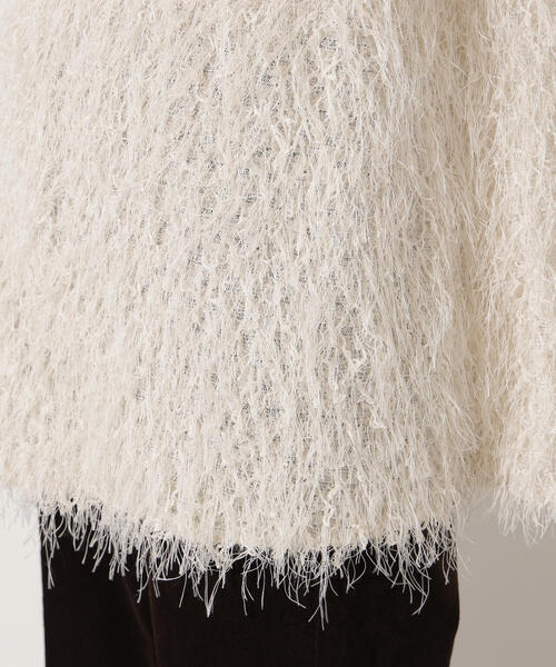 N.(N. Natural Beauty Basic)(エヌエヌナチュラルビューティーベーシック)の「フリンジベスト(ベスト・レディース・オフホワイト/ベージュ・MEDIUM)」の5枚目の写真