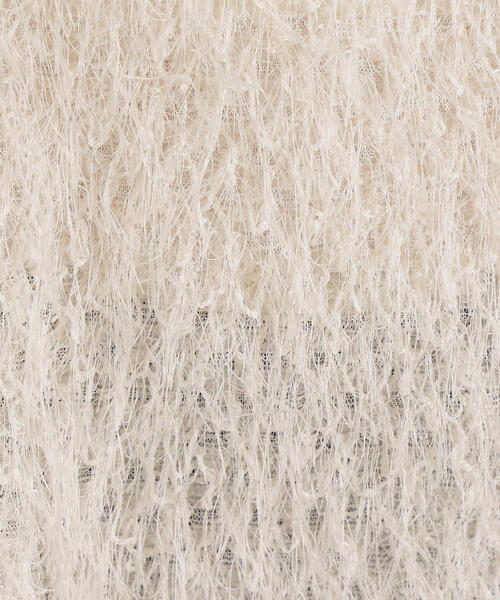 N.(N. Natural Beauty Basic)(エヌエヌナチュラルビューティーベーシック)の「フリンジベスト(ベスト・レディース・オフホワイト/ベージュ・MEDIUM)」の6枚目の写真