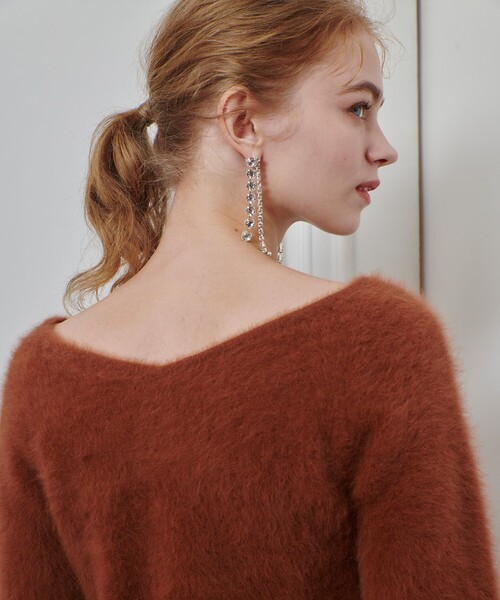 LOULOU WILLOUGHBY（ルルウィルビー）の「【LOULOU WILLOUGHBY】カシミヤブレンドファー加工プルオーバー（ニット/セーター・レディース・ライトピンク/ライトベージュ/キャメル/ブラック・2）」の16枚目の写真