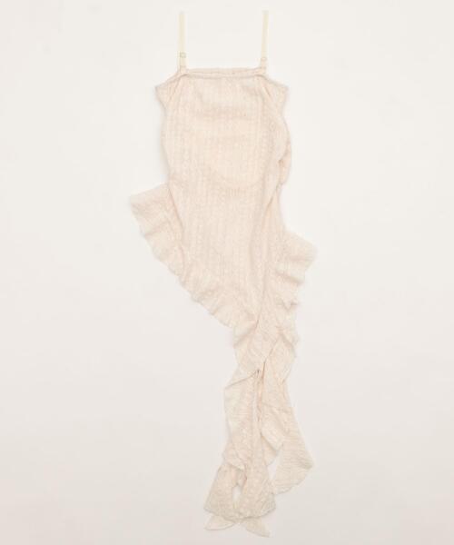 dispark（ディスパーク）の「DISPARK/レースフリルヘムキャミワンピ（ワンピース・レディース・アイボリー・FREE）」の2枚目の写真