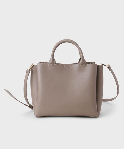 INDIVI（インディヴィ）の「ソフトタックミドルバッグ（ハンドバッグ・レディース・サンドベージュ/ブラック・00）」の8枚目の写真