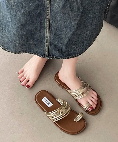 Miniministore(ミニミニストア)の「トングサンダル コードストラップサンダル(サンダル・レディース・ブラウン/シルバー/ブラック/ゴールド・22.5cm/23.0cm/23.5cm/24.0cm/24.5cm)」の20枚目の写真