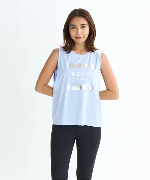ROXY（ロキシー）の「BRIGHTEN YOUR LIFE T/ロキシー水陸両用速乾UVケアフロントプリントタンクトップ（水着）（タンクトップ・レディース・ブラック/ミント/ホワイト・LARGE/MEDIUM/SMALL）」の3枚目の写真