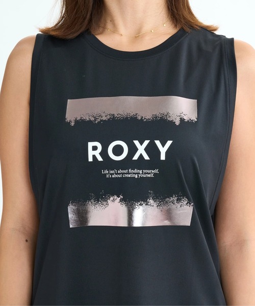 ROXY（ロキシー）の「BRIGHTEN YOUR LIFE T/ロキシー水陸両用速乾UVケアフロントプリントタンクトップ（水着）（タンクトップ・レディース・ブラック/ミント/ホワイト・LARGE/MEDIUM/SMALL）」の5枚目の写真