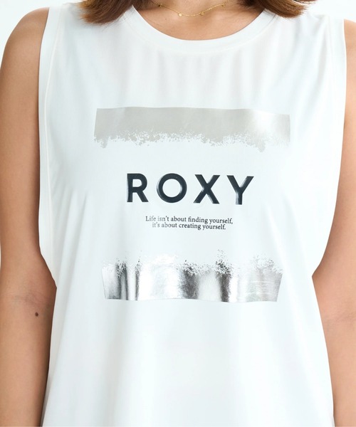 ROXY（ロキシー）の「BRIGHTEN YOUR LIFE T/ロキシー水陸両用速乾UVケアフロントプリントタンクトップ（水着）（タンクトップ・レディース・ブラック/ミント/ホワイト・LARGE/MEDIUM/SMALL）」の11枚目の写真