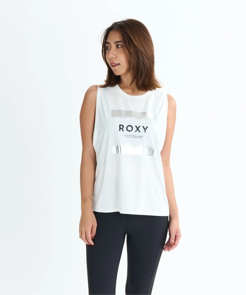 ROXY（ロキシー）の「BRIGHTEN YOUR LIFE T/ロキシー水陸両用速乾UVケアフロントプリントタンクトップ（水着）（タンクトップ・レディース・ブラック/ミント/ホワイト・LARGE/MEDIUM/SMALL）」の9枚目の写真