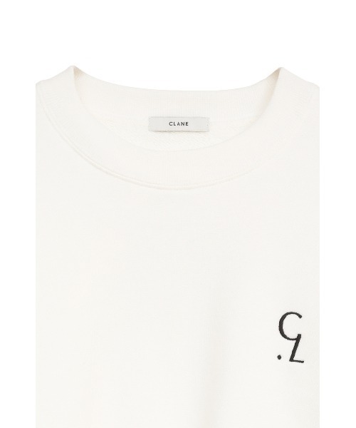 CLANE（クラネ）の「LOGO SHORT SWEAT TOPS（スウェット・レディース・ブラック/グレー/ホワイト・1/2）」の11枚目の写真