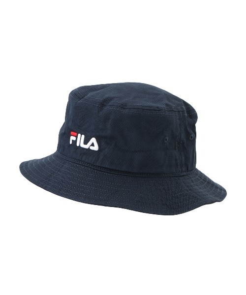 FILA(フィラ)の「FILA Organic Cotton TWILL BUCKET HAT(ハット・メンズ・ネイビー/ブラック/ホワイト・FREE)」の3枚目の写真