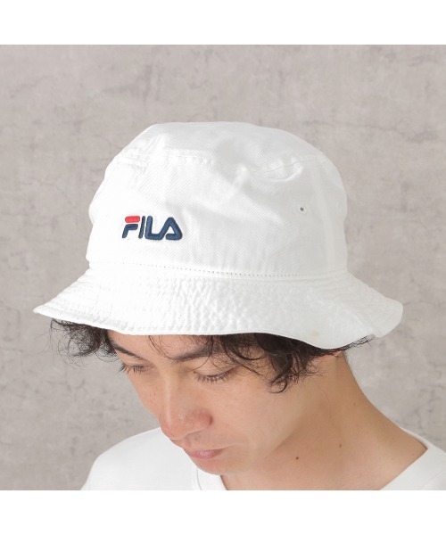 FILA(フィラ)の「FILA Organic Cotton TWILL BUCKET HAT(ハット・メンズ・ネイビー/ブラック/ホワイト・FREE)」の16枚目の写真