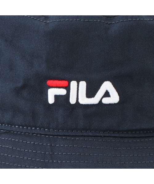 FILA(フィラ)の「FILA Organic Cotton TWILL BUCKET HAT(ハット・メンズ・ネイビー/ブラック/ホワイト・FREE)」の12枚目の写真