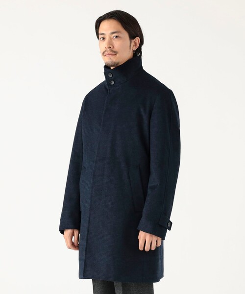 B:MING by BEAMS（ビーミングバイビームス）の「防風 タスマニアウール スタンドカラーコート 25FW（チェスターコート・メンズ・チャコールグレー/ネイビー・XL/L/M/S）」の4枚目の写真