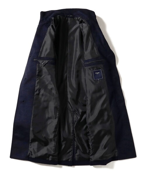 B:MING by BEAMS（ビーミングバイビームス）の「防風 タスマニアウール スタンドカラーコート 25FW（チェスターコート・メンズ・チャコールグレー/ネイビー・XL/L/M/S）」の9枚目の写真