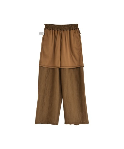 Re:EDIT（リエディ）の「[接触冷感][2点セット]シアーリネンタッチパンツセットアップ（セットアップ・レディース・カーキ/ブラック/ブラウン・MEDIUM）」の21枚目の写真