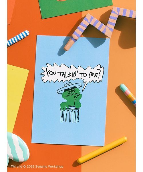 SESAME STREET MARKET×オガワナツミ】オリジナルアート ポストカード