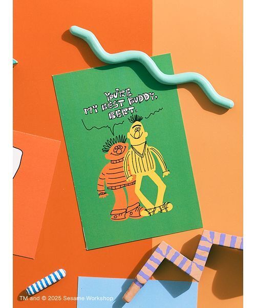 SESAME STREET MARKET×オガワナツミ】オリジナルアート ポストカード