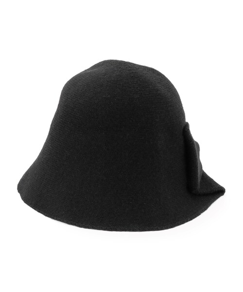 grove（グローブ）の「リボンサーモハット（ハット・レディース・ブラック/アイボリー/ブラウン系その他・00）」の2枚目の写真