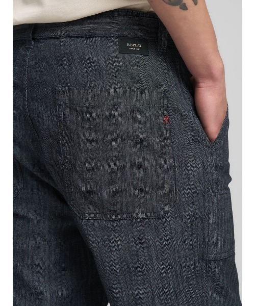 REPLAY(リプレイ)の「ヘリンボーン デニムパンツ(セットアップ)(デニムパンツ・メンズ・ダークブルー・W28xL32/W30xL32/W34xL32)」の7枚目の写真