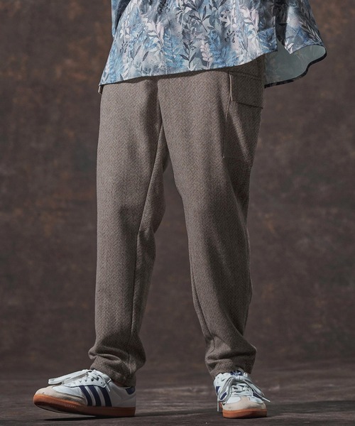 mp13999-ウール混ツイードカーゴパンツ(JIH-R1130)（カーゴパンツ