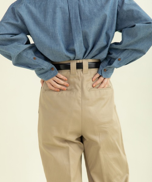 CHILD WOMAN（チャイルドウーマン）の「真鍮ひっかけバックル 牛革ベルト（ベルト・レディース・ブラック/ダークブラウン・FREE）」の5枚目の写真