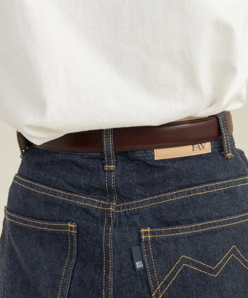 CHILD WOMAN（チャイルドウーマン）の「真鍮ひっかけバックル 牛革ベルト（ベルト・レディース・ブラック/ダークブラウン・FREE）」の14枚目の写真