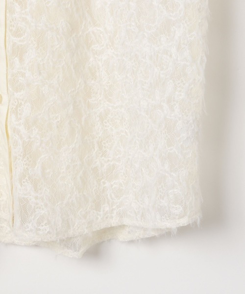 LEPSIM(レプシィム)の「ノーカラー刺繍レースシャツ 577238(シャツ/ブラウス・レディース・ブラック/オフホワイト・FREE)」の20枚目の写真