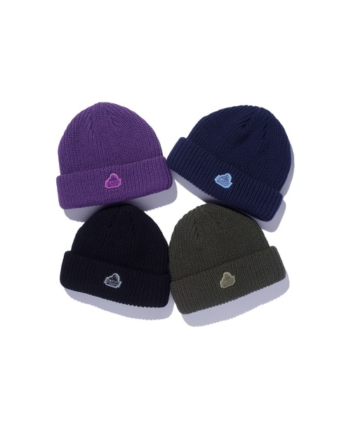 XLARGE(エクストララージ)の「SLANTED OG CUFF BEANIE(ニットキャップ/ビーニー・メンズ・パープル/ネイビー/ブラック/オリーブ・ONE SIZE)」の5枚目の写真