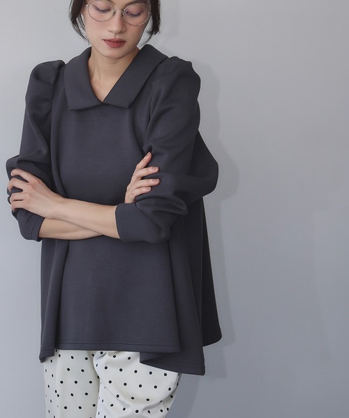 セール】【2025AW】ダンボール 襟付き パワーショルダー Aライン