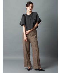 CIS.（シス）の「CIS. バウンススリーブブラウスジャケット ウォッシャブル マットサテン 無地（シャツ/ブラウス）」