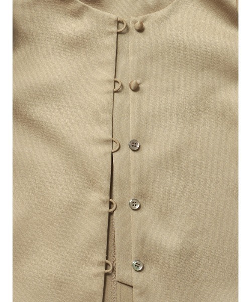 CIS.（シス）の「CIS． バウンススリーブブラウスジャケット ウォッシャブル マットサテン 無地（シャツ/ブラウス・レディース・ブラック/ホワイト/ベージュ・36(7号)/38(9号)）」の22枚目の写真