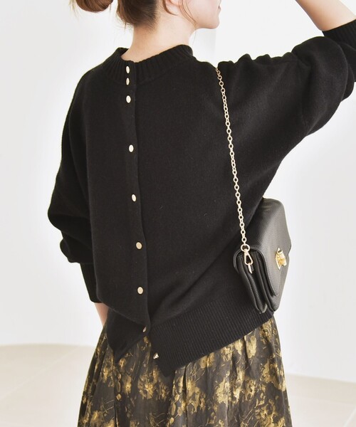 セール】quaranciel: AQUA カシミヤ ミックス 2way ハイネック