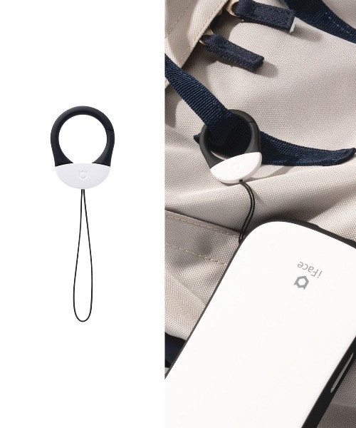 iFace(アイフェイス)の「iFace First Class カラビナリング ストラップ(キーホルダー・レディース・スモークピンク/ブラック/セージグリーン/グレイッシュブルー/ベージュ/ホワイト・FREE)」の1枚目の写真