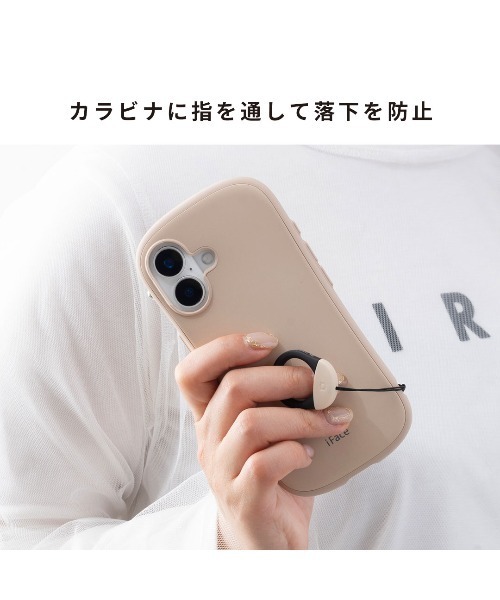 iFace(アイフェイス)の「iFace First Class カラビナリング ストラップ(キーホルダー・レディース・スモークピンク/ブラック/セージグリーン/グレイッシュブルー/ベージュ/ホワイト・FREE)」の7枚目の写真