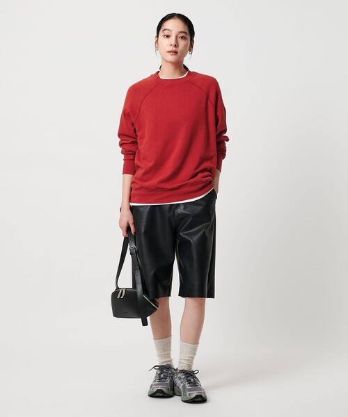 BEAUTY&YOUTH UNITED ARROWS（ビューティーアンドユースユナイテッドアローズ）の「コットン ラグランスリーブ スウェットプルオーバー（スウェット・レディース・ダークブラウン/ライトグレー/イエロー/レッド・FREE）」の4枚目の写真