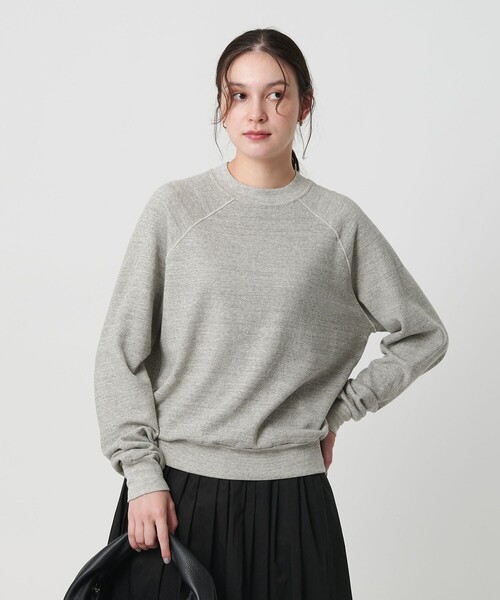 新品未使用タグ付き‼️ユナイテッドアローズ　白ラグランスリーブ スウェット BEAUTY＆YOUTH UNITED ARROWS トレーナー スウェット コットン