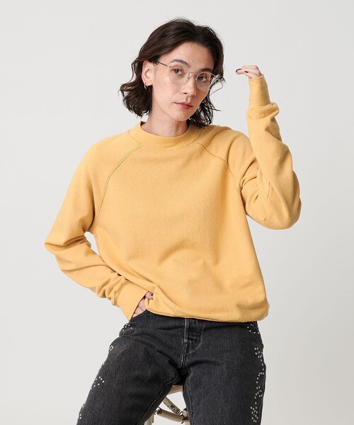 BEAUTY&YOUTH UNITED ARROWS（ビューティーアンドユースユナイテッドアローズ）の「コットン ラグランスリーブ スウェットプルオーバー（スウェット・レディース・ダークブラウン/ライトグレー/イエロー/レッド・FREE）」の5枚目の写真