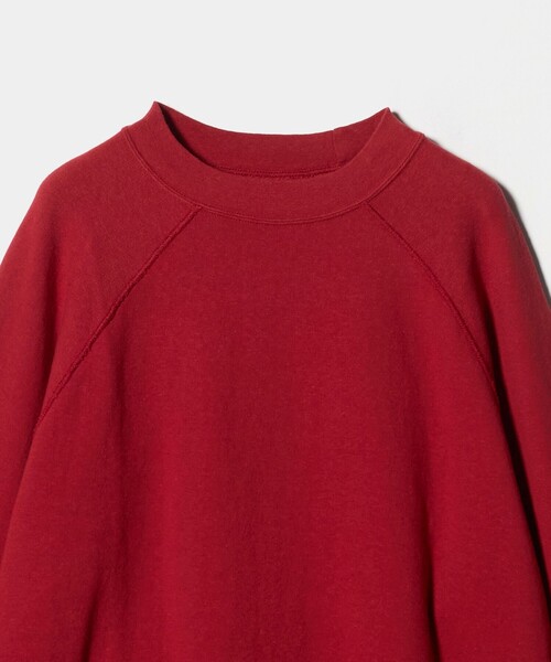セール】コットン ラグランスリーブ スウェットプルオーバー