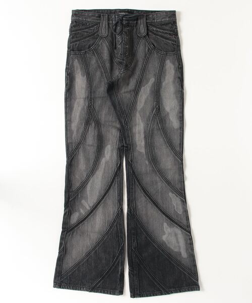 Yasuyuki Ishii/ヤスユキイシイ/Circles Lace Up Pants（デニムパンツ