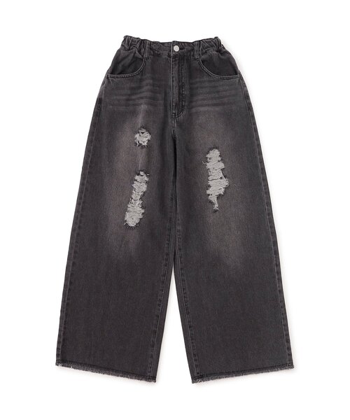 algy（アルジー）の「ダメージデニムパンツ（デニムパンツ・キッズ・サックスブルー/ブラック・XX-SMALL/X-SMALL/MEDIUM/SMALL）」の12枚目の写真