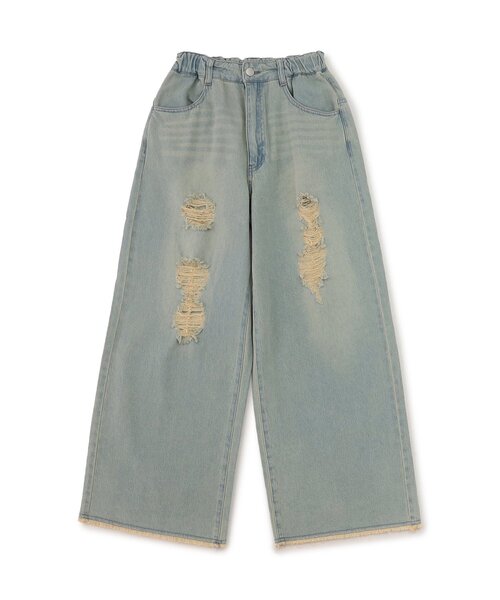 algy（アルジー）の「ダメージデニムパンツ（デニムパンツ・キッズ・サックスブルー/ブラック・XX-SMALL/X-SMALL/MEDIUM/SMALL）」の16枚目の写真