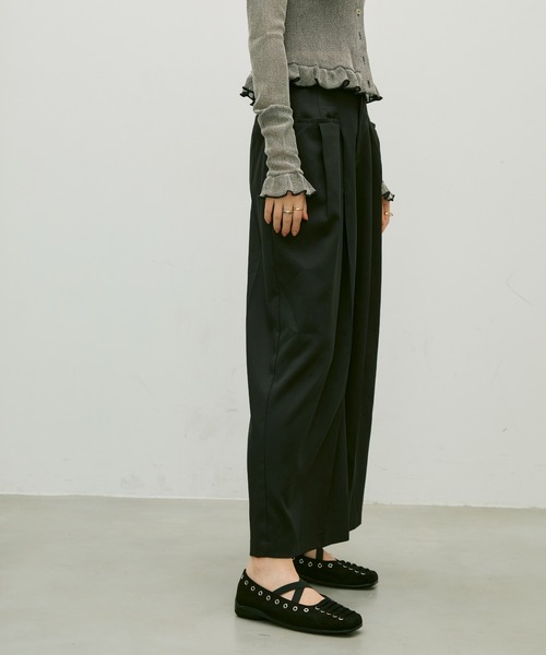 Side pocket two tuck pants/ サイドポケットツータックパンツ