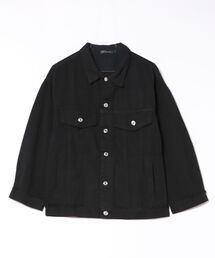 ダメージ加工」に該当するメンズのデニムジャケット（ブラック/黒色系