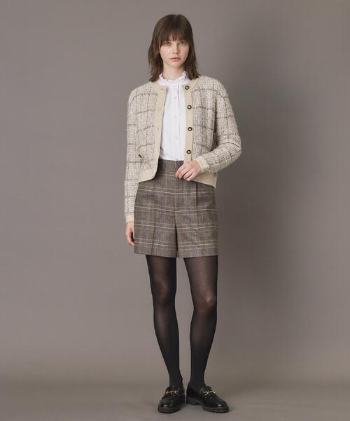 DRESSTERIOR（ドレステリア）の「【otonaMUSE 11月号掲載】ツイードニットカーディガン（カーディガン/ボレロ・レディース・ベージュ系1/ブラック系1・36/34/38）」の4枚目の写真