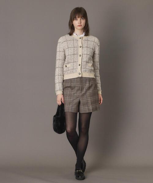 DRESSTERIOR（ドレステリア）の「【otonaMUSE 11月号掲載】ツイードニットカーディガン（カーディガン/ボレロ・レディース・ベージュ系1/ブラック系1・36/34/38）」の5枚目の写真