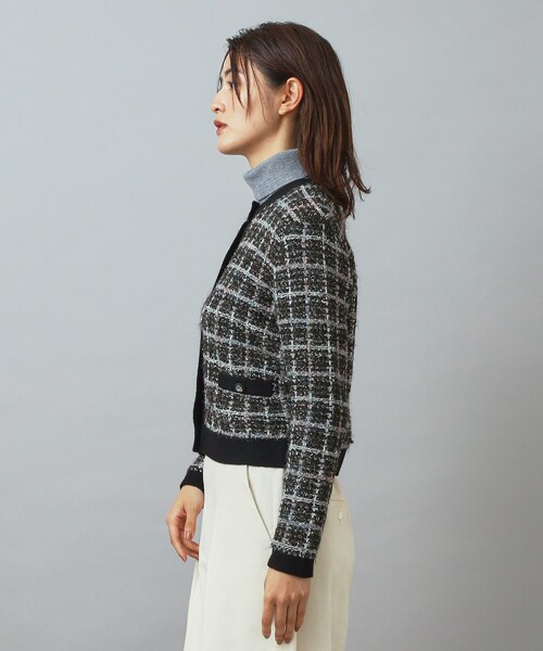 DRESSTERIOR（ドレステリア）の「【otonaMUSE 11月号掲載】ツイードニットカーディガン（カーディガン/ボレロ・レディース・ベージュ系1/ブラック系1・36/34/38）」の8枚目の写真