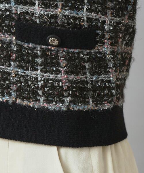 DRESSTERIOR（ドレステリア）の「【otonaMUSE 11月号掲載】ツイードニットカーディガン（カーディガン/ボレロ・レディース・ベージュ系1/ブラック系1・36/34/38）」の13枚目の写真