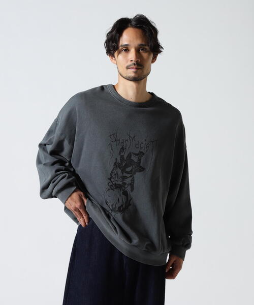DANKE SCHON(ダンケシェーン)の「【WEB&DEPOT限定】DankeSchon/ダンケシェーン/PIGMENT SWEAT PIG(スウェット・レディース・ブラック/ベージュ・L/M)」の8枚目の写真